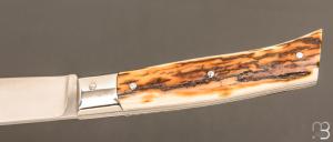   Couteau " Alpin " par Erwan Pincemin - Ivoire de mammouth et lame en N690