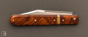    Couteau " Canif Sheffield " pliant fait main par Bastien Toubhans - Atelier Beau Merle - Bois de fer d'Arizona