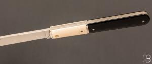 Couteau " Effilé "  par Adrien Vautrin - Mammouth et corne noire