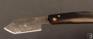  Couteau " Eustache " piémontais par Geoffroy Gautier - Corne