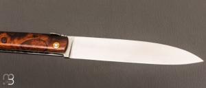  Couteau " Laguiole droit 13 cm " fait main par Jérôme Latreille - Ironwood et 14c28N