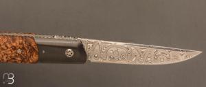   Couteau " Large Ball Release " custom par Des Horn