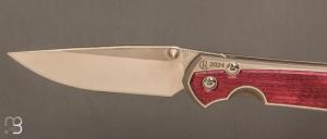 Couteau " Large Sebenza 31 2024 Annual Purple Heart Wood " de Chris Reeve - L31-1742 - RARE