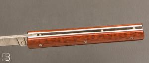 Couteau " Le Français   " damas et amourette par Perceval