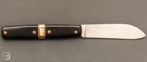   Couteau " Le Tonneau " par Mathieu Herrero - Ébène et XC100