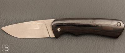   Couteau " Le 05 " par MTBlades Benjamin Thuillier - Micarta lin et lame en 14C28