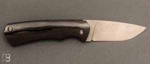   Couteau " Le 05 " par MTBlades Benjamin Thuillier - Micarta lin et lame en 14C28