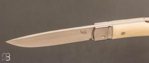    Couteau " Lock Back " custom par Laurent Gaillard - Micarta et 14c28N