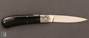   Couteau " Lock-back " pliant par H. McBurnette - Micarta et ATS-34