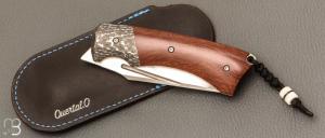   Couteau " Midnight liner " custom par Olivier Ouertal - Micarta et RWL-34