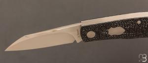   Couteau " Nativ Mini "  par Aleksandr Vetrov - Fibre de carbone / Elmax