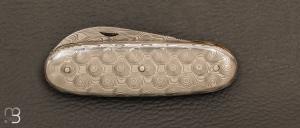   Couteau  " Navette " full damas de Robert Beillonnet