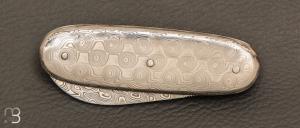   Couteau  " Navette " full damas de Robert Beillonnet