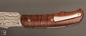   Couteau " New Hardy " par Rémi Lavialle - Gidgee et lame damas de Philippe Ricard