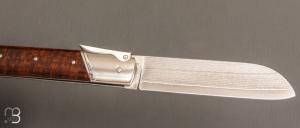  " Palanquille " custom knife by Glenn Guillou - Ironwood and VG-10 Suminagashi