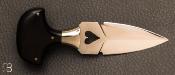 Couteau " Push Dagger " micarta avec Scrimshaw par Tommy Tomlinson