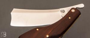   Couteau " Razoir Sheffield " custom par Alex Dubois - Bois de rose et lame en C130