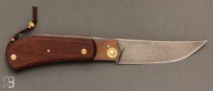    Couteau " Ronin piémontais " par Tony Ruot - Micarta ancien et C130