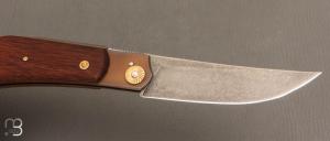    Couteau " Ronin piémontais " par Tony Ruot - Micarta ancien et C130