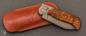 Couteau " Safari " par Éric Parmentier - Frêne et RWL34