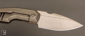  Couteau « Elementak Frame-lock » par Thomas Gony GTKnives - Titane et RWL-34