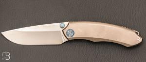 Couteau  " Wild Species WD108-G " par Remette RT - Titane et lame en M390