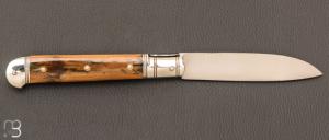  Couteau " Yssingeaux" par Romain Alvarez - RWL34 et ivoire de mammouth