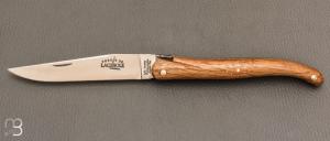   Couteau Laguiole d’ici IG 12cm par Forge de Laguiole - Plein manche cœur de chêne subfossile