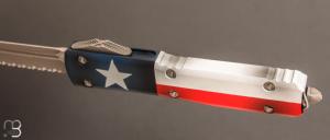 Couteau  "   Ultratech T/E Full Serrated Bladeshow Texas Apocalyptic " Microtech - 123-12 BSTX