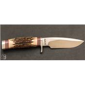 Couteau droit Black Jack Modèle 125 - Bois de cerf