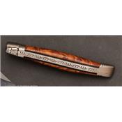 Couteau de poche Laguiole 12cm Loupe de Thuya par Le Fidèle