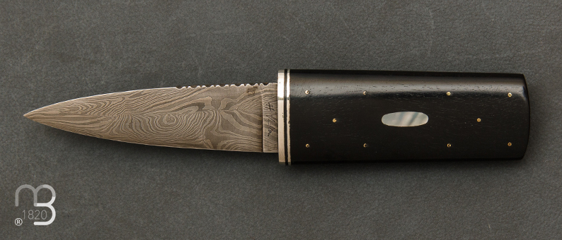  Couteau Sgian Dubh Ébène par Henri Viallon