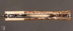  Couteau " 1515 collection Zulu " par Manu Laplace - Palmier et Os