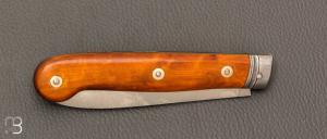 Couteau  " Saint Robert " pièce unique par Mathieu Herrero - Vieux Buis