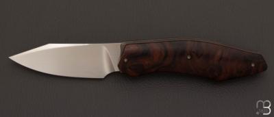 Couteau " Axyome " par Thierry Savidan - Bois de fer et RWL-34