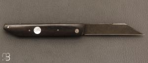    Couteau " Balthazard " de collection par Benjamin Mittay - Ebène et lame en 80crv2