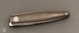   Couteau " Black Spike " custom de Jean Baptiste Leveque - Fibre de carbone et N690