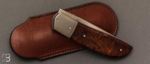    Couteau " Bohème " custom par Rémi Lavialle - RWL34 et bois de fer