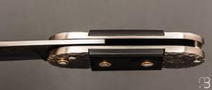 Couteau " Bouledogue XXL " XC75 et buffle/os fait main par Frédéric Marchand