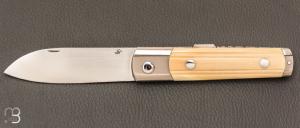  Couteau " Boxer "  lock-back par Jean-Pierre Suchéras - Mammouth et RWL-34