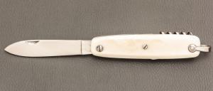 Couteau de poche Canif 3 pices ivoire de mammouth par J. Mongin