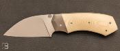 Couteau "DIX.2 Prototype" par Louis Blanchet Kapnist  Micarta et N690