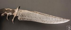   Couteau " Double Keyholde sub-hilt damas " de Samuel Lurquin