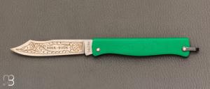  Couteau  " Douk-Douk " de poche Color vert PM par Cognet - Nouvelle Version