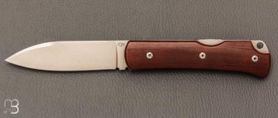   Couteau Editions G " Le Gentleman "  Micarta par Eric Parmentier