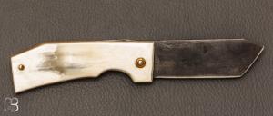   Couteau " Eustache " piémontais par Geoffroy Gautier - Corne