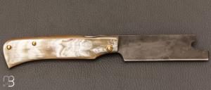  Couteau " Eustache " piémontais par Geoffroy Gautier - Corne