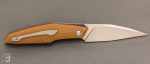  Couteau " Front flipper " custom par Samuel Jugieau - G10 et lame en RWL34
