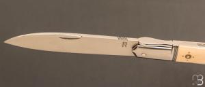    Couteau " Issoire 2 pièces " par Romain Alvarez - RWL34 et ivoire de mammouth