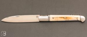   Couteau " Issoire 3 pièces " par Romain Alvarez - RWL34 et ivoire de mammouth